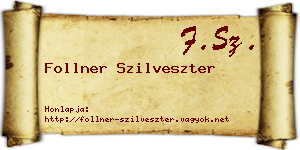 Follner Szilveszter névjegykártya